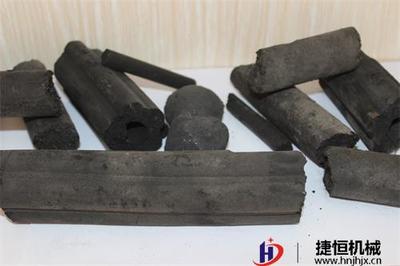 碳化机可将秸秆炭麻秆炭压块成型制成炭棒